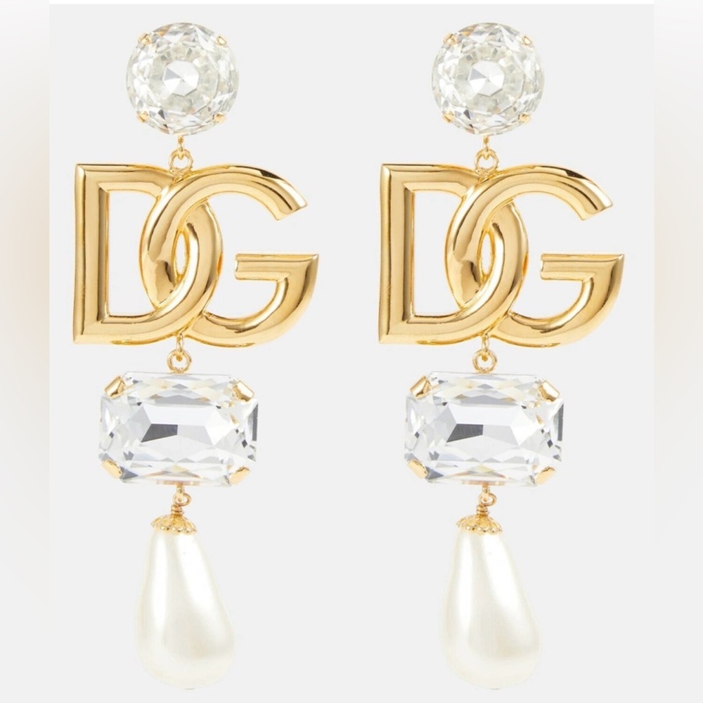 Dolce&Gabbana - Logo embellished earrings clip on RARE